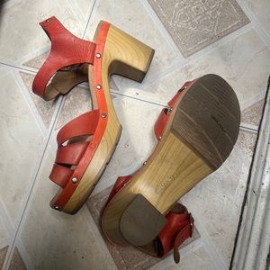Clarks heeled sandals